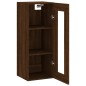 vidaXL Mobile a Parete Rovere Marrone 34,5x34x90 cm