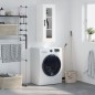 vidaXL Mobile a Parete Bianco 34,5x34x90 cm