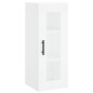 vidaXL Mobile a Parete Bianco 34,5x34x90 cm