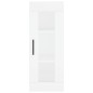 vidaXL Mobile a Parete Bianco 34,5x34x90 cm