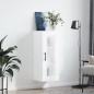 vidaXL Mobile a Parete Bianco Lucido 34,5x34x90 cm
