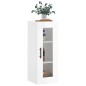 vidaXL Mobile a Parete Bianco Lucido 34,5x34x90 cm