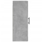 vidaXL Mobile a Parete Grigio Cemento 34,5x34x90 cm