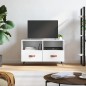 vidaXL Mobile Porta TV Bianco 80x36x50 cm in Legno Multistrato vidaXL Mobile Porta TV Bianco 80x36x50 cm in Legno Multistrato