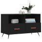 vidaXL Mobile Porta TV Nero 80x36x50 cm in Legno Multistrato vidaXL Mobile Porta TV Nero 80x36x50 cm in Legno Multistrato