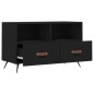 vidaXL Mobile Porta TV Nero 80x36x50 cm in Legno Multistrato vidaXL Mobile Porta TV Nero 80x36x50 cm in Legno Multistrato