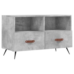 vidaXL Mobile per TV Grigio Cemento 80x36x50 cm Legno Multistrato