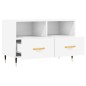 vidaXL Mobile Porta TV Bianco 80x36x50 cm in Legno Multistrato vidaXL Mobile Porta TV Bianco 80x36x50 cm in Legno Multistrato