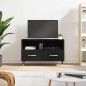 vidaXL Mobile Porta TV Nero 80x36x50 cm in Legno Multistrato vidaXL Mobile Porta TV Nero 80x36x50 cm in Legno Multistrato