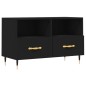 vidaXL Mobile Porta TV Nero 80x36x50 cm in Legno Multistrato vidaXL Mobile Porta TV Nero 80x36x50 cm in Legno Multistrato