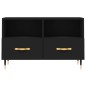 vidaXL Mobile Porta TV Nero 80x36x50 cm in Legno Multistrato vidaXL Mobile Porta TV Nero 80x36x50 cm in Legno Multistrato