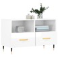 vidaXL Mobile Porta TV Bianco Lucido 80x36x50 cm in Legno Multistrato vidaXL Mobile Porta TV Bianco Lucido 80x36x50 cm in Legno Multistrato