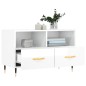 vidaXL Mobile Porta TV Bianco Lucido 80x36x50 cm in Legno Multistrato vidaXL Mobile Porta TV Bianco Lucido 80x36x50 cm in Legno Multistrato
