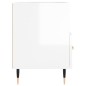 vidaXL Mobile Porta TV Bianco Lucido 80x36x50 cm in Legno Multistrato vidaXL Mobile Porta TV Bianco Lucido 80x36x50 cm in Legno Multistrato