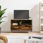 vidaXL Mobile Porta TV Rovere Fumo 80x36x50 cm in Legno Multistrato