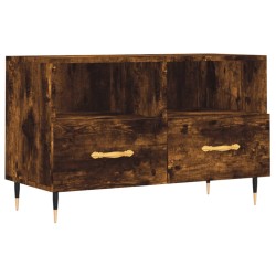 vidaXL Mobile Porta TV Rovere Fumo 80x36x50 cm in Legno Multistrato