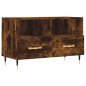 vidaXL Mobile Porta TV Rovere Fumo 80x36x50 cm in Legno Multistrato