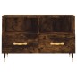vidaXL Mobile Porta TV Rovere Fumo 80x36x50 cm in Legno Multistrato
