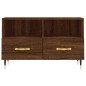 vidaXL Mobile Porta TV Rovere Marrone 80x36x50 cm in Legno Multistrato vidaXL Mobile Porta TV Rovere Marrone 80x36x50 cm in Legno Multistrato