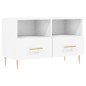 vidaXL Mobile Porta TV Bianco 80x36x50 cm in Legno Multistrato vidaXL Mobile Porta TV Bianco 80x36x50 cm in Legno Multistrato