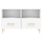 vidaXL Mobile Porta TV Bianco 80x36x50 cm in Legno Multistrato vidaXL Mobile Porta TV Bianco 80x36x50 cm in Legno Multistrato