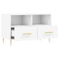 vidaXL Mobile Porta TV Bianco 80x36x50 cm in Legno Multistrato vidaXL Mobile Porta TV Bianco 80x36x50 cm in Legno Multistrato