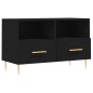 vidaXL Mobile Porta TV Nero 80x36x50 cm in Legno Multistrato vidaXL Mobile Porta TV Nero 80x36x50 cm in Legno Multistrato