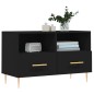vidaXL Mobile Porta TV Nero 80x36x50 cm in Legno Multistrato vidaXL Mobile Porta TV Nero 80x36x50 cm in Legno Multistrato