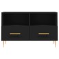 vidaXL Mobile Porta TV Nero 80x36x50 cm in Legno Multistrato vidaXL Mobile Porta TV Nero 80x36x50 cm in Legno Multistrato
