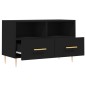 vidaXL Mobile Porta TV Nero 80x36x50 cm in Legno Multistrato vidaXL Mobile Porta TV Nero 80x36x50 cm in Legno Multistrato