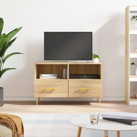 vidaXL Mobile per TV Rovere Sonoma 80x36x50 cm Legno Multistrato