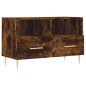 vidaXL Mobile Porta TV Rovere Fumo 80x36x50 cm in Legno Multistrato