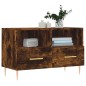 vidaXL Mobile Porta TV Rovere Fumo 80x36x50 cm in Legno Multistrato