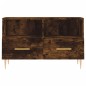 vidaXL Mobile Porta TV Rovere Fumo 80x36x50 cm in Legno Multistrato