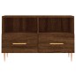 vidaXL Mobile Porta TV Rovere Marrone 80x36x50 cm in Legno Multistrato vidaXL Mobile Porta TV Rovere Marrone 80x36x50 cm in Legno Multistrato