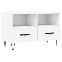 vidaXL Mobile Porta TV Bianco 80x36x50 cm in Legno Multistrato