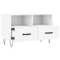 vidaXL Mobile Porta TV Bianco 80x36x50 cm in Legno Multistrato vidaXL Mobile Porta TV Bianco 80x36x50 cm in Legno Multistrato