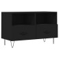vidaXL Mobile Porta TV Nero 80x36x50 cm in Legno Multistrato vidaXL Mobile Porta TV Nero 80x36x50 cm in Legno Multistrato