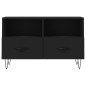 vidaXL Mobile Porta TV Nero 80x36x50 cm in Legno Multistrato vidaXL Mobile Porta TV Nero 80x36x50 cm in Legno Multistrato