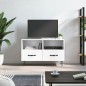 vidaXL Mobile Porta TV Bianco Lucido 80x36x50 cm in Legno Multistrato vidaXL Mobile Porta TV Bianco Lucido 80x36x50 cm in Legno Multistrato