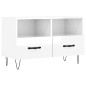 vidaXL Mobile Porta TV Bianco Lucido 80x36x50 cm in Legno Multistrato vidaXL Mobile Porta TV Bianco Lucido 80x36x50 cm in Legno Multistrato