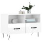 vidaXL Mobile Porta TV Bianco Lucido 80x36x50 cm in Legno Multistrato vidaXL Mobile Porta TV Bianco Lucido 80x36x50 cm in Legno Multistrato