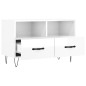 vidaXL Mobile Porta TV Bianco Lucido 80x36x50 cm in Legno Multistrato vidaXL Mobile Porta TV Bianco Lucido 80x36x50 cm in Legno Multistrato