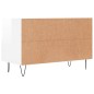 vidaXL Mobile Porta TV Bianco Lucido 80x36x50 cm in Legno Multistrato vidaXL Mobile Porta TV Bianco Lucido 80x36x50 cm in Legno Multistrato