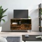 vidaXL Mobile Porta TV Rovere Fumo 80x36x50 cm in Legno Multistrato vidaXL Mobile Porta TV Rovere Fumo 80x36x50 cm in Legno Multistrato