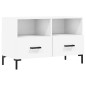 vidaXL Mobile Porta TV Bianco 80x36x50 cm in Legno Multistrato vidaXL Mobile Porta TV Bianco 80x36x50 cm in Legno Multistrato