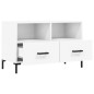 vidaXL Mobile Porta TV Bianco 80x36x50 cm in Legno Multistrato vidaXL Mobile Porta TV Bianco 80x36x50 cm in Legno Multistrato