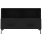 vidaXL Mobile Porta TV Nero 80x36x50 cm in Legno Multistrato vidaXL Mobile Porta TV Nero 80x36x50 cm in Legno Multistrato
