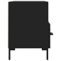 vidaXL Mobile Porta TV Nero 80x36x50 cm in Legno Multistrato vidaXL Mobile Porta TV Nero 80x36x50 cm in Legno Multistrato