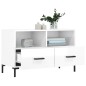 vidaXL Mobile Porta TV Bianco Lucido 80x36x50 cm in Legno Multistrato vidaXL Mobile Porta TV Bianco Lucido 80x36x50 cm in Legno Multistrato